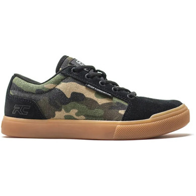 Ride Concepts Vice Youth Flat Pedal MTB Shoes Camo/Black Size 35