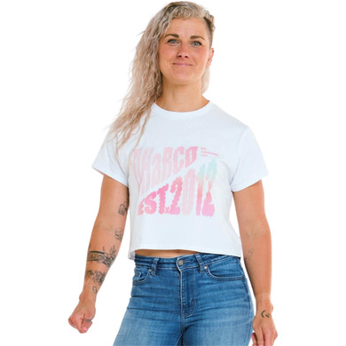 DHaRCO Womens Cotton Crop White