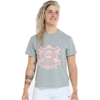 DHaRCO Womens Cotton Tee Grey Marble