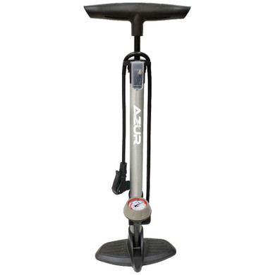 Azur Floor Pump SP60 Silver