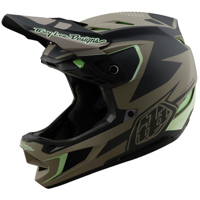 Troy Lee Designs D4 AS Composite Helmet Optic Timber