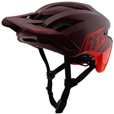 Troy Lee Designs Flowline SE AS Helmet Badge Maroon