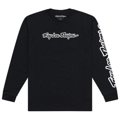 Troy Lee Designs Long Sleeve Tee Signature Black
