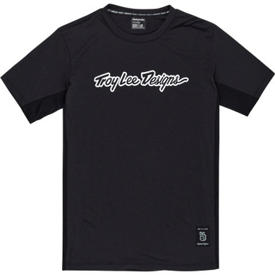 Troy Lee Designs Skyline Short Sleeve Ride Tee Signature Black