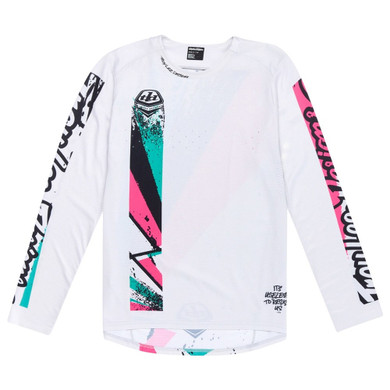 Troy Lee Designs Youth Sprint Jersey Full Pull Chalk