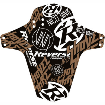 Reverse Components Mudfender - Nico Vink Stickerbomb - Black/Copper