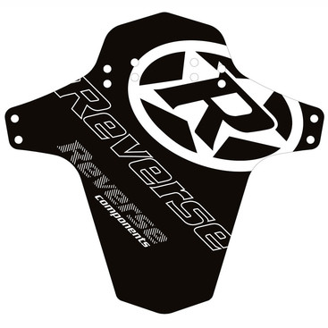 Reverse Components Mudfender - Reverse Components Logo - Black/White