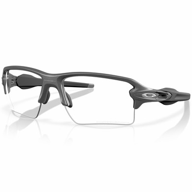 Oakley Flak 2.0 XXL Steal Grey W/ Clear To Black Iridium Photochromic Lens