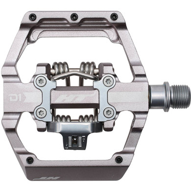 HT Components D1 Pedals (Alloy / CNC CRMO) - Grey