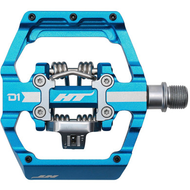 HT Components D1 Pedals (Alloy / CNC CRMO) - Marine Blue