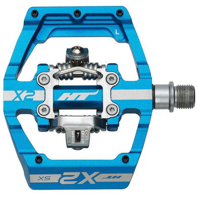 HT Components X2-SX Pedals (Alloy / CNC CRMO) - Marine Blue