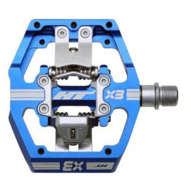 HT Components X3 Pedals (Alloy / CNC CRMO) - Royal Blue
