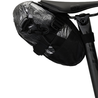 skingrowsback Flash Pak Racing Saddle Bag - Black/Silver