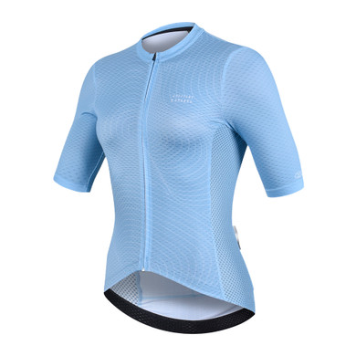 Caffeine and Cranks Cerulean Topo Jersey Womens