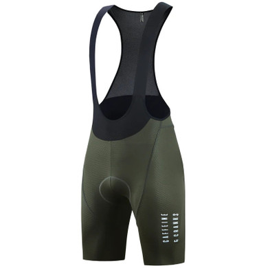 Caffeine and Cranks Pinnacle Bib Shorts Olive Mens