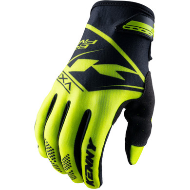 Kenny Racing Gloves Brave Kids Neon Yellow