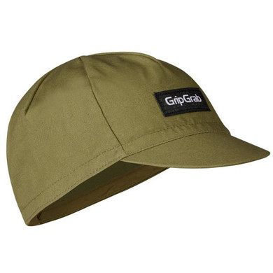 GripGrab Classic Cotton Cycling Cap Olive Green