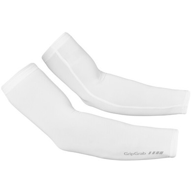 GripGrab UPF 50+ UV Protect Arm Sleeves White
