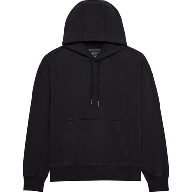 Fox Wordmark Oversized Fleece PO Black