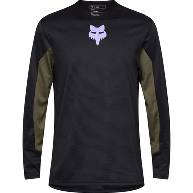 Fox Youth Defend LS Jersey Park Black