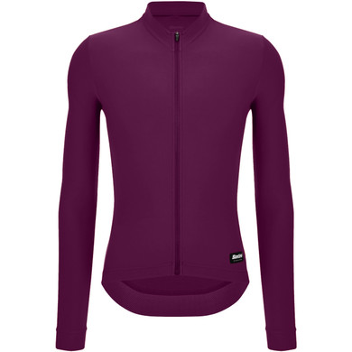 Santini RTR Thermal Long Sleeve Jersey Burgundy