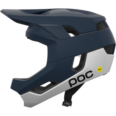 POC Otocon Race MIPS Full Face Helmet Apatite Navy/Hydrogen White Matte