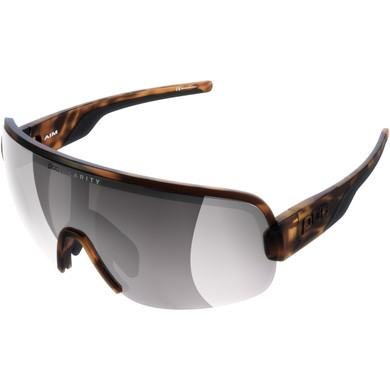 POC Aim Glasses Tortoise Brown/Clarity Road/Sunny Silver Lens