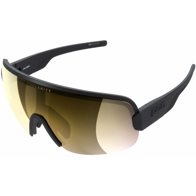 POC Aim Glasses Uranium Black/Clarity Road/Partly Sunny Gold Lens