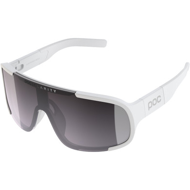 POC Aspire Mid Glasses Hydrogen White/Clarity Road/Sunny Silver Lens