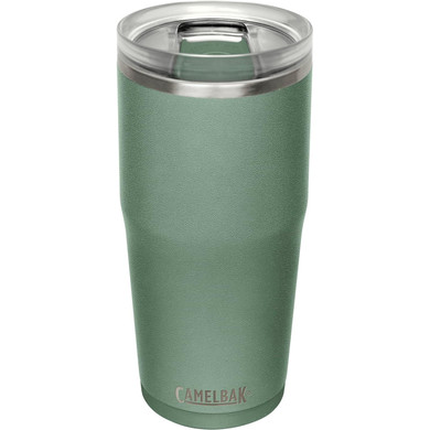 Green Camelbak insulated tumbler with transparent lid