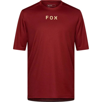FOX Ranger SS Wordmark Jersey Rust Brown