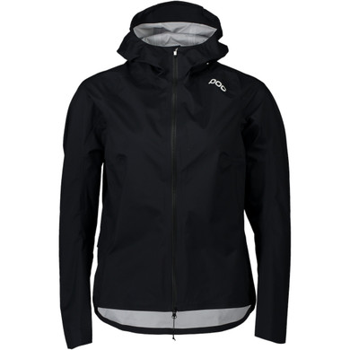Black POC all weather jacket with white logo