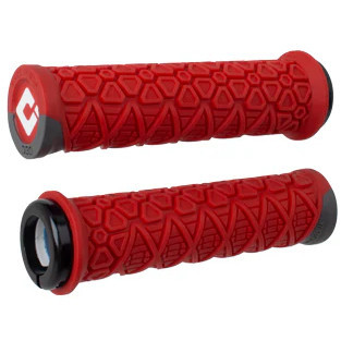 ODI MTB Vanquish D30 Lock On Grip 135mm Red/Graphite