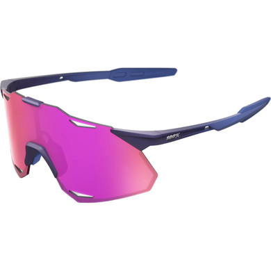 100% Hypercraft XS Sunglasses Satin Storm Metallic Purple Mirror