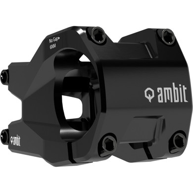 Black stem with white logos