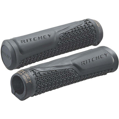 Black grip with embossed logos