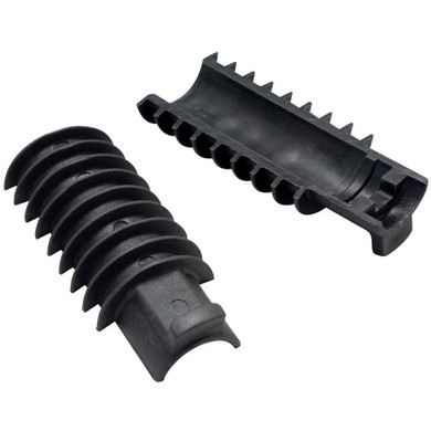 Two piece battery mount for seatpost tube