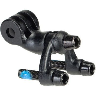 Black camera stem mount with black bolts