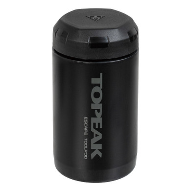 Black tool tube with grey logos