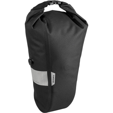 Black fork bag with reflective stripe