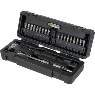 Black tool kit in hard case