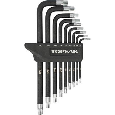 Black and silver torx key set