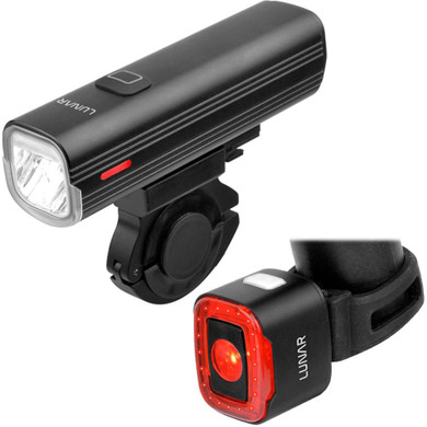 Front and rear bicycle light