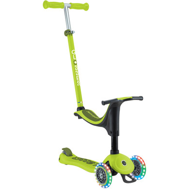 Globber Go Up Sporty Lights V2 Lime Green/Khaki