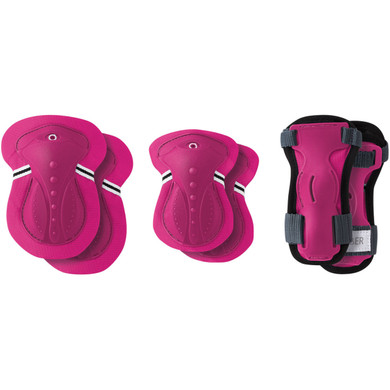 Globber Junior Protective Pad Set Fuchsia Pink XXS