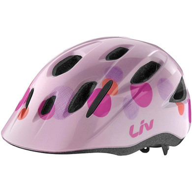 Giant LIV Musa Dial Fit Kids Helmet (50-55cm) Gloss Bubble White