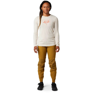 Fox Women's Ranger DR Mid LS Jersey Vintage White