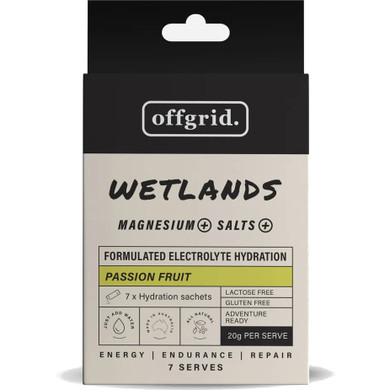 Offgrid Wetlands Hydration Drink Passionfruit 7 serves
