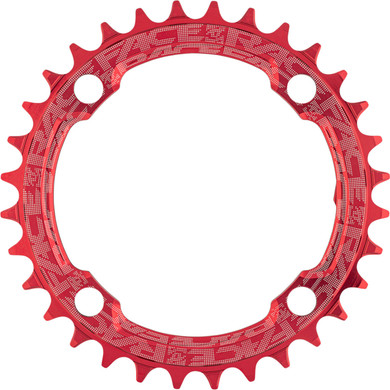 Race Face Narrow Wide 104BCD Chainring Red 30T