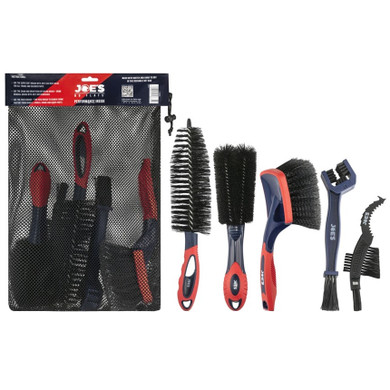 Joe's No-Flats Premium 5 Brush Kit With Storage Bag